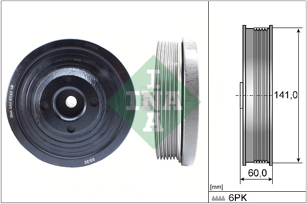 Belt Pulley, crankshaft